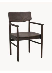 Rowico Home Fotel z podłokietnikami Maidstone Brązowy S 56, W 86, G 52