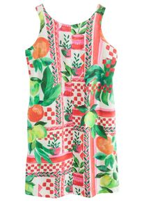 next Dames Jurk groen / oranje / pink / wit 34