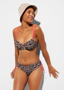 bonprix Női Merevítős bikini (2-részes szett), barna, 46 (90)