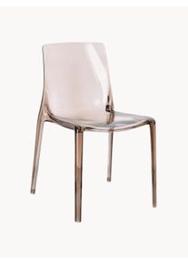 Bizzotto Komplet krzeseł do jadalni Adele, 4 elem. Brązowy D 50 x W 82 cm