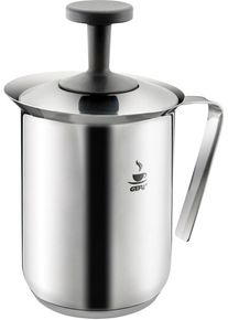 Gefu Milchaufschäumer »RICCARDO« manuelles Aufschäumsystem doppelter Siebeinsatz, ohne Strom, Edelstahl in silberfarben