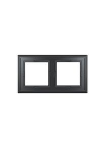 homematic IP Glas - Afdekraam - 2-voudig - Zwart