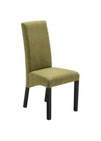 Carryhome Stuhl , Hellgrün, Buche Kolonial , Textil , Buche , massiv , eckig , 47x102x57 cm , Beinauswahl, Stoffauswahl , Esszimmer, Esszimmerserien