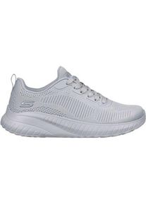 Skechers, Damen, Sneakers, Damen Schnürschuhe «Bobs Sport Squad Chaos» hellgrau, Grau, (41)