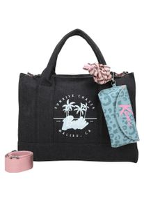 Fritzi aus Preussen Fritzi aus Preußen, Tasche, Limited Barbie Malibu Denim Shopper Tasche 40 cm, Schwarz, (15 l)