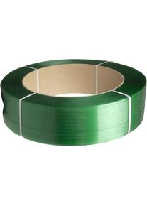 Antalis, Verpackungsmaterial, Umreifungsband PET grün 19x0,9mm ø406mm 1000m 650kg Zugkraft - (1000 Meter pro Rolle)