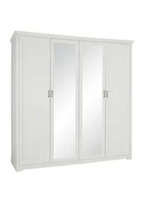 Drehtürenschrank in Weiß
