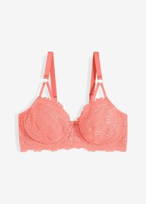 Minimizer beugel bh met delicaat borduursel - roze - maat 75C - bonprix