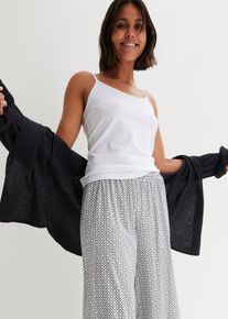 Spaghetti top met biologisch katoen (set van 2) - wit - maat 56/58 (3XL) - met katoen - bonprix