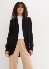 Vest open gedragen - zwart - maat 32/34 (XS) - met katoen - bonprix
