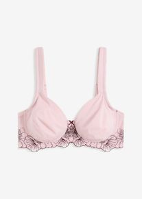 Minimizer bh met delicaat borduursel - paars - maat 95G - bonprix