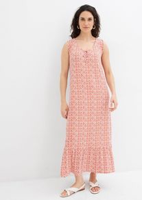 Jersey jurk van viscosemix - rood - maat 56/58 (3XL) - viscose - bonprix