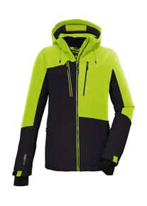 Killtec Herren Skijacke »KSW 69 MN SKI JCKT« Wasserdichte Funktionsjacke mit abnehmbarer Kapuze und Schneefang in grün, Größe XXL