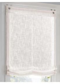 HEINE HOME Raffrollo mit Ösen in weiß