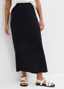 Sweatrock aus fester Interlock-Qualität, schwarz, Größe 40/42 (M), 100% Baumwolle, bonprix
