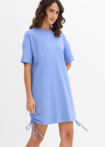 Jerseykleid aus elastischem Baumwoll-Mix, blau, Gr&ouml;&szlig;e 36/38 (S), mit Baumwolle, bonprix