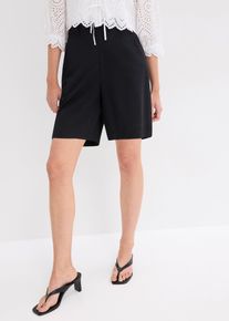 Bermuda Shorts mit Abn&auml;hern, schwarz, Gr&ouml;&szlig;e 44, bonprix