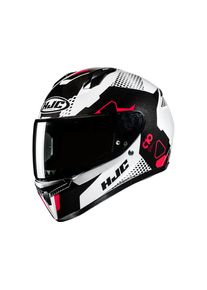HJC C10 Aspa MC1 Motorradhelm (Weiß/Schwarz/Rot)