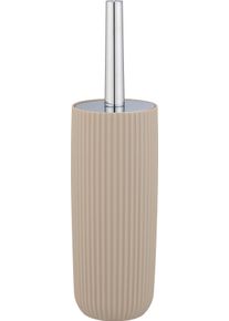 Wenko Toiletset Agropoli beige, met gesloten model wc-accessoires wit