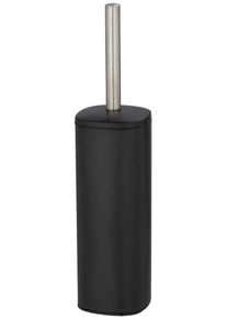 Wenko Toiletset Alassio zwart, gesloten model wc-accessoires zwart