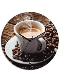 Artland Wandklok Hete koffie - hete koffie optioneel verkrijgbaar met kwarts- of radiografisch uurwerk, geruisloos zonder tikkend geluid klokken &