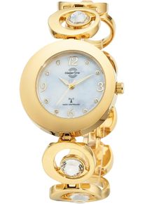 MASTER TIME Radiografisch horloge Lady Line Horloge, quartz, dameshorloge, glow-in-the-dark wijzers dames horloges goud(kleur)
