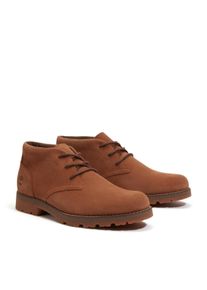 Timberland Veterschoenen BRITTON SQUARE MID LACE UP BOOT heren veterschoenen maat 40 bruin