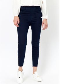 soyaconcept 7/8-jegging SC-NADIRA1 met open zoomrand dames leggings maat 34 blauw