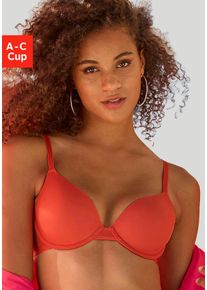 s.Oliver RED LABEL Beachwear Bh met steuncups Louise met naadloos voorgevormde cups dames voorgevormde bh's maat B B oranje