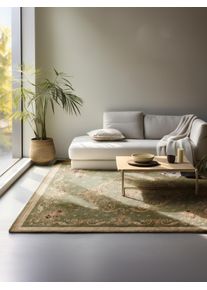 NOURISTAN Vloerkleed Obe Orient look, slijtvast, onderhoudsvriendelijk, robuust moderne vloerkleden groen