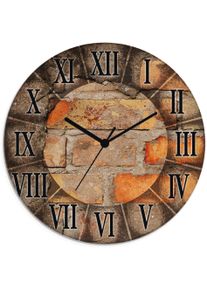 Artland Wandklok Antiek horloge optioneel verkrijgbaar met kwarts- of radiografisch uurwerk, geruisloos zonder tikkend geluid klokken & wekkers bruin