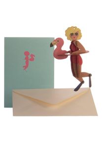 DIY wooden card: Mermaid