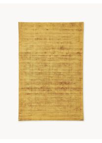 Ręcznie tkany dywan z wiskozy Jane Żółty Wiskoza S 200 x D 300 cm (Rozmiar L) | Westwing Collection