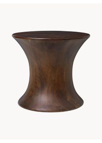ferm LIVING Mango Tr&aelig; Skammel Spin Brun Massivt tr&aelig;, Tr&aelig; &Oslash; 34 x H 30 cm