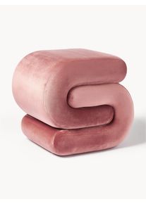 Velvet Upholstered Sofa Ottoman Merle Rose Velvet B 50 x H 45 cm | Westwing Collection