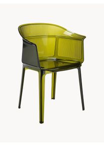 Kartell Exteriérové stoličky Papyrus, 2 ks Zelená Umelá hmota Š 60 x H 49 cm
