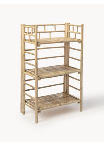 Bloomingville Mini Regał z drewna bambusowego Zep Brązowy Bambus S 66 x W 105 cm