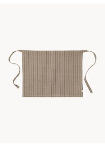 ferm LIVING Fartuch z bawełny organicznej Ito Szary Bawełna, Bawełna organiczna S 72 x D 86 cm