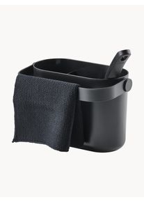 Zone Denmark Dishwasher Set Circular, Set of 3 Black Plastic B 22 x H 15 cm