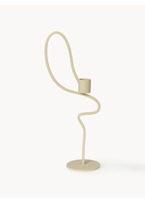 ferm LIVING Świecznik z metalu Valse Beżowy Metal S 12 x W 28 cm