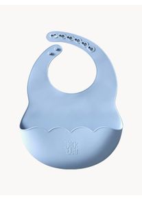Jack o Juno Silicone Kids Bib Poppy Blue Plastic B 22 x L 32 cm