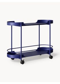 Kovový servírovací vozík Taru Modrá Kov Š 79 x V 65 cm | Westwing Collection