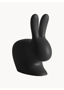 Qeeboo Silla infantil Rabbit Negro Plástico An 46 x F 27 cm