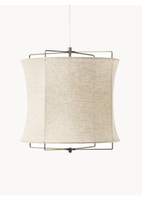 Lampa wisząca z lnu Clouds Beżowy Len Ø 40 x W 40 cm | Westwing Collection