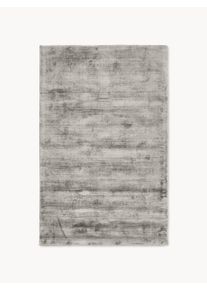 Ręcznie tkany dywan z wiskozy Jane Szary Wiskoza S 120 x D 180 cm (rozmiar S) | Westwing Collection