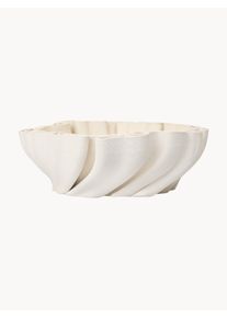 ferm LIVING Bol decorativo Dedali Blanco Loza de barro Ø 35 x Al 11 cm