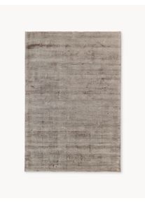Ręcznie tkany dywan z wiskozy Jane Brązowy Wiskoza S 160 x D 230 cm (Rozmiar M) | Westwing Collection