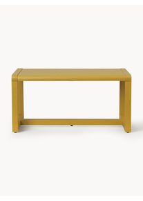Ferm Living Kids Banco infantil de madera Little Architect Amarillo Madera An 62 x F 30 cm