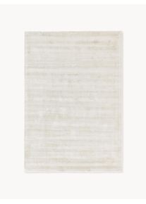Ręcznie tkany dywan z wiskozy Jane Biały Wiskoza S 160 x D 230 cm (Rozmiar M) | Westwing Collection