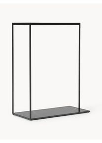 Var&atilde;o para roupa com aspeto de m&aacute;rmore Pacey Preto Metal L 120 x Alt 152 cm | Westwing Collection